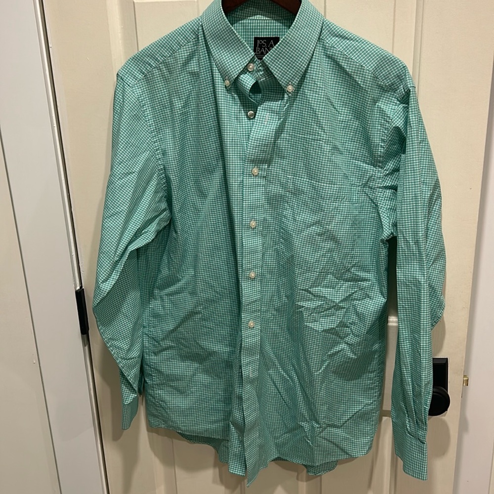 Green Jos. A Bank M buttondown